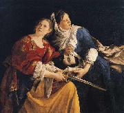 Orazio Gentileschi, Judith and Her Maidservant with the Head of Holofernes